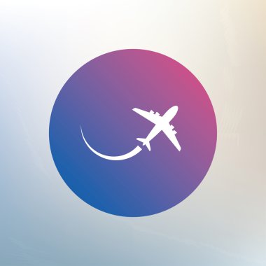 uçak işareti simgesi.