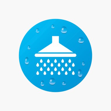Shower sign icon. clipart