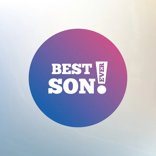 Best son ever sign icon. — Stock Vector