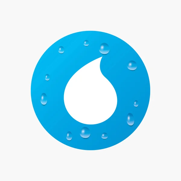 Icono de signo de gota de agua . — Vector de stock