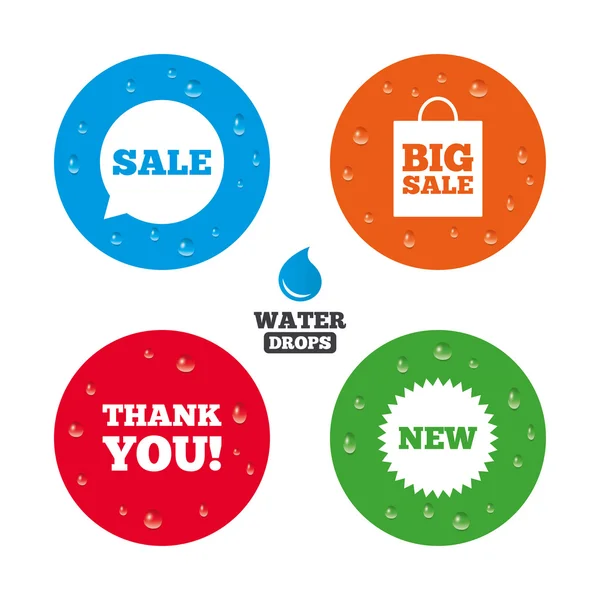 Sale speech bubble icons — Stock Vector