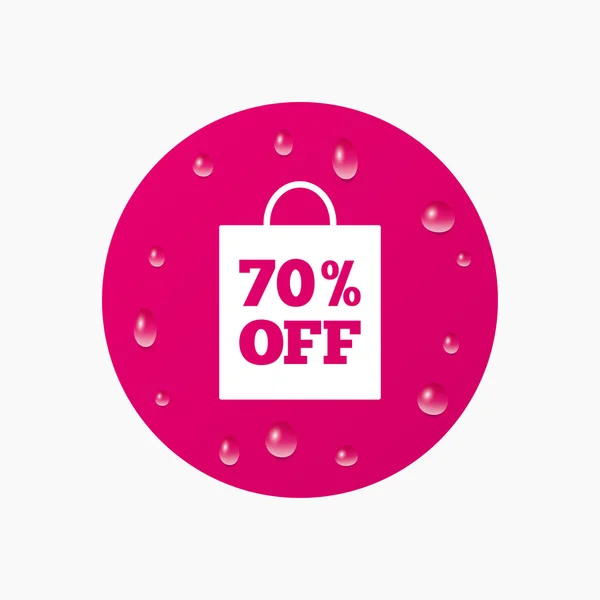 70 percent sale bag — Stock Vector