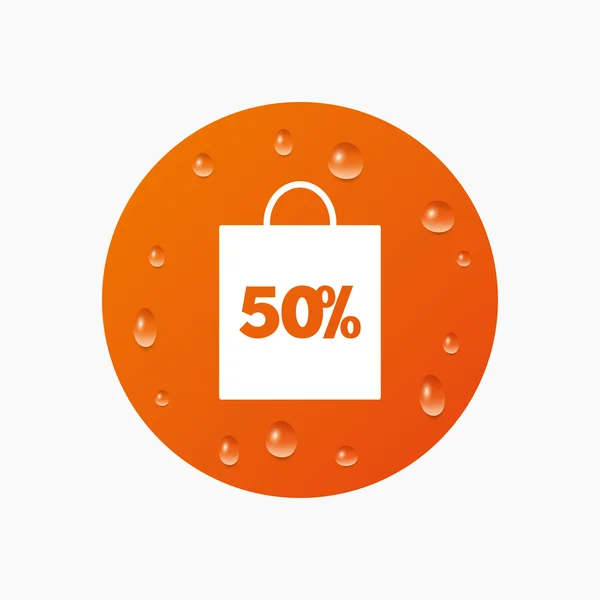 50 percent sale bag — Stock Vector