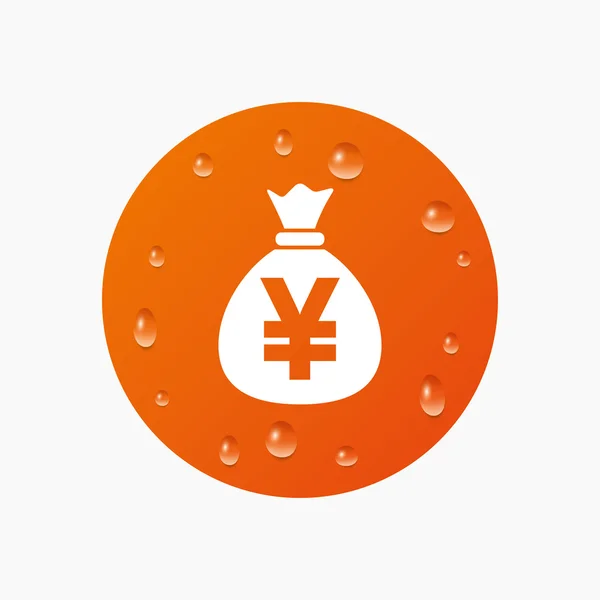Icône de signe de sac d'argent . — Image vectorielle
