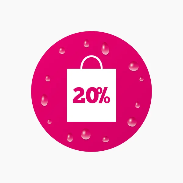 20% sac de vânzare — Vector de stoc