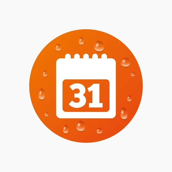 Icono de signo de calendario. 31 días — Vector de stock