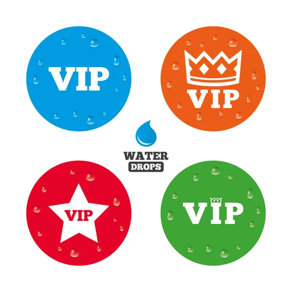 VIP icons. Very important person — Stock Vector