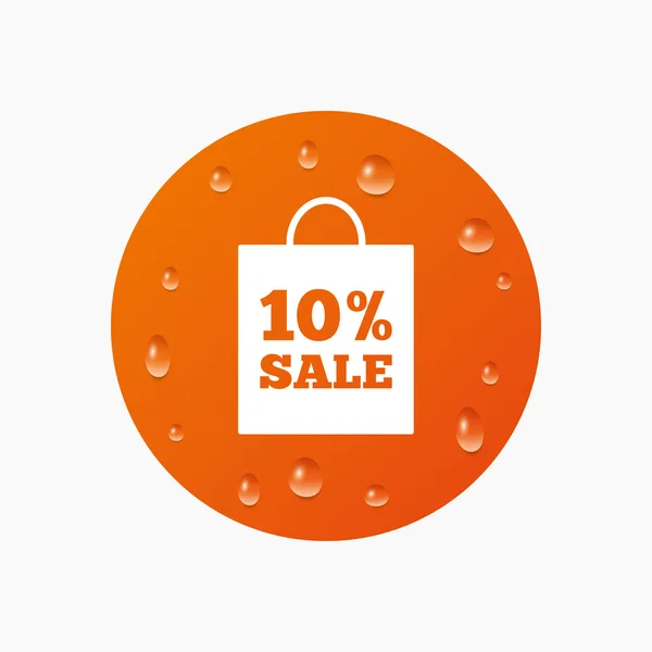 10 percent sale bag — Stock Vector
