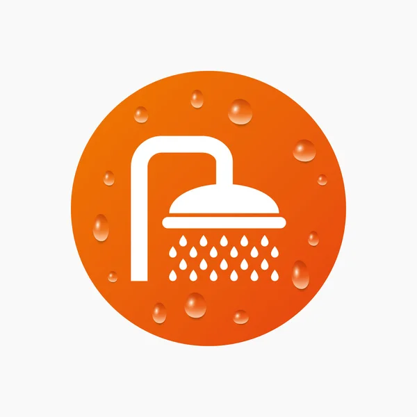 Shower sign icon. — Stock Vector