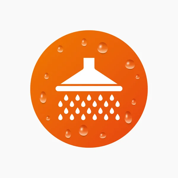 Shower sign icon. — Stock Vector