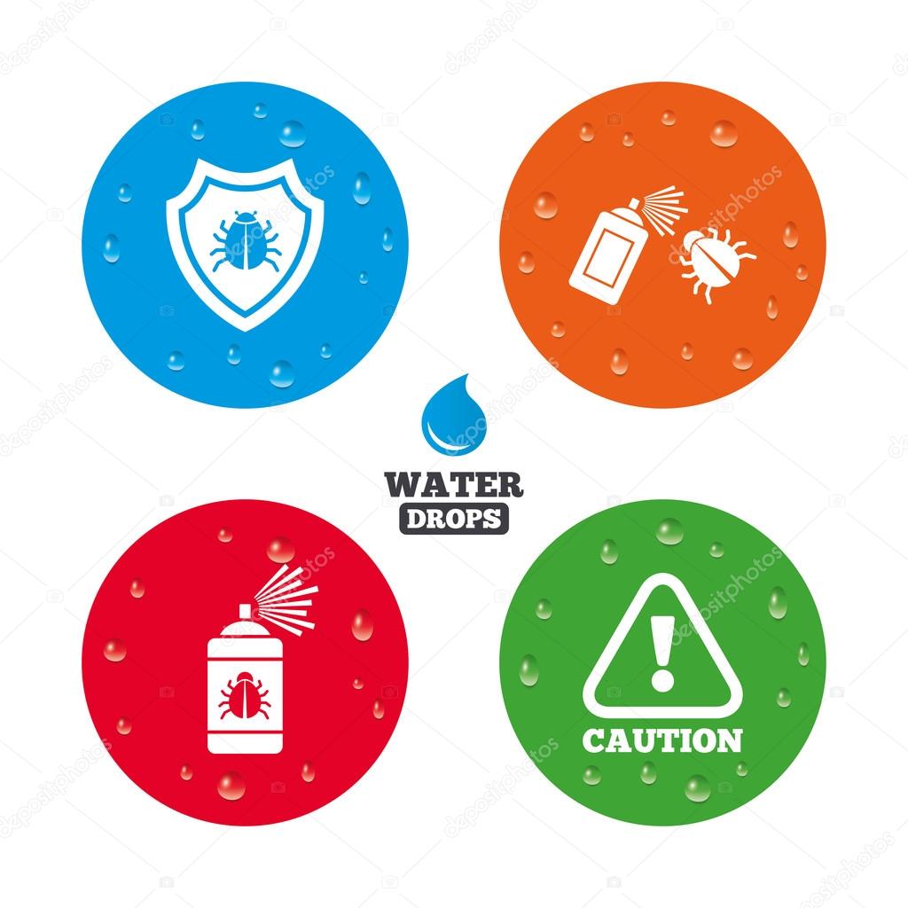 Bug disinfection signs.