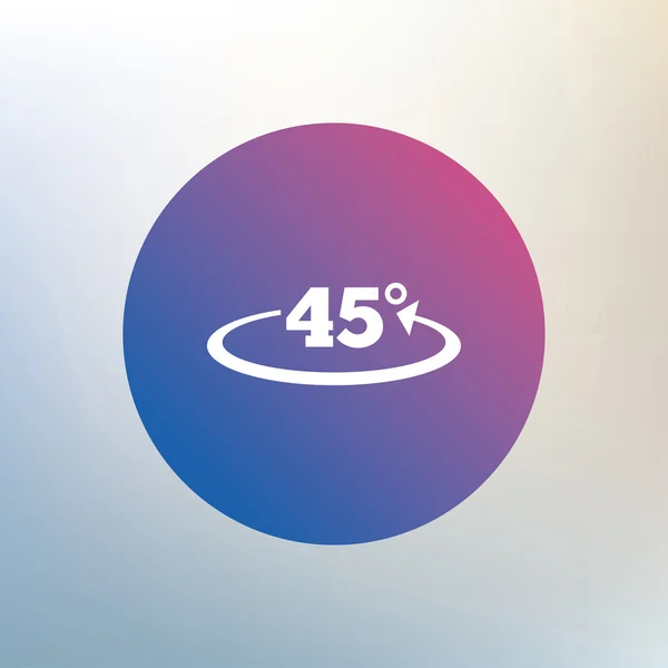 Angle 45 degrés signe icône . — Image vectorielle