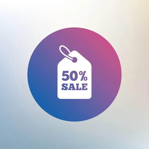 50 por ciento de precio de venta — Vector de stock