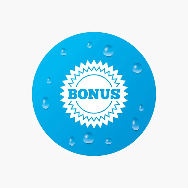 Bonus sign icon. — Stock Vector