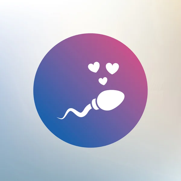 Sperm sign icon. — Stock Vector