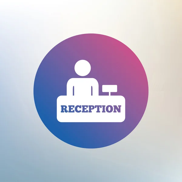 Reception sign icon. — Stock Vector