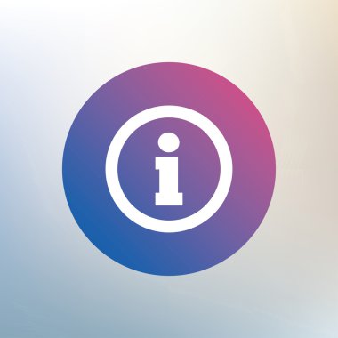 bilgi işareti simgesi.