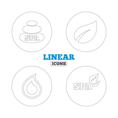 Spa simgeler taşlar.