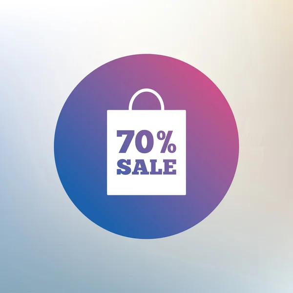 70 procent verkoop tas — Stockvector
