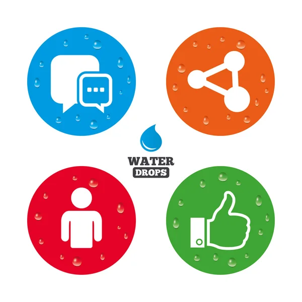 Iconos de redes sociales. — Vector de stock