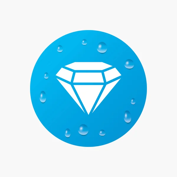 Diamond sign icon. — Stock Vector