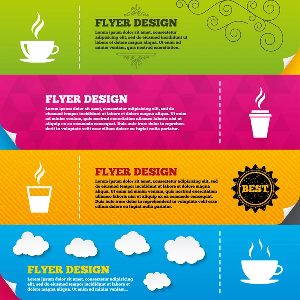 Icônes tasse de café — Image vectorielle