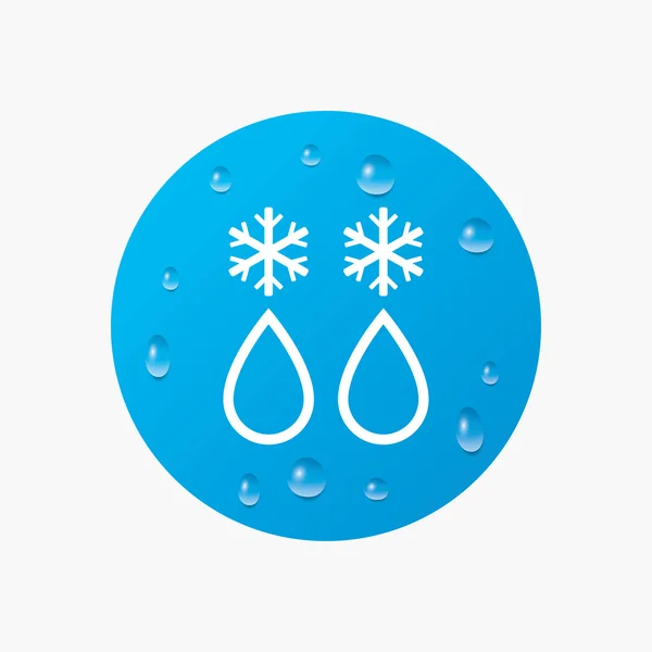 Defrosting sign icon. — Stock Vector