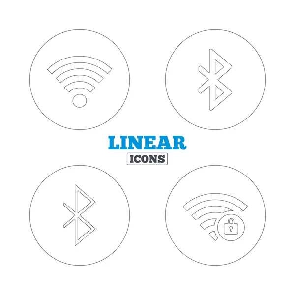 WiFi en Bluetooth icons — Stockvector