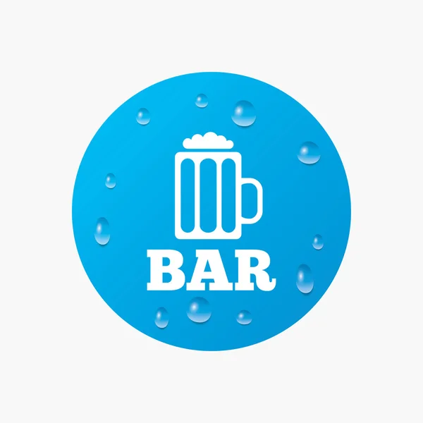 Bar ou icône Pub signe . — Image vectorielle