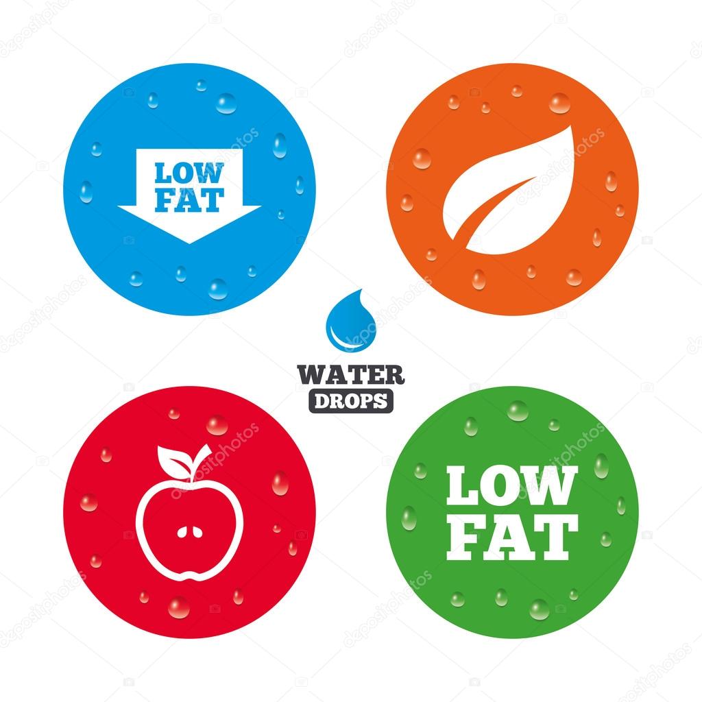 Low fat icons.