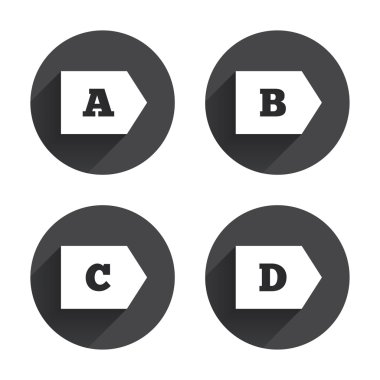 enerji verimlilik sınıfı simgeler.