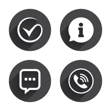 Check or Tick. Phone call and Information