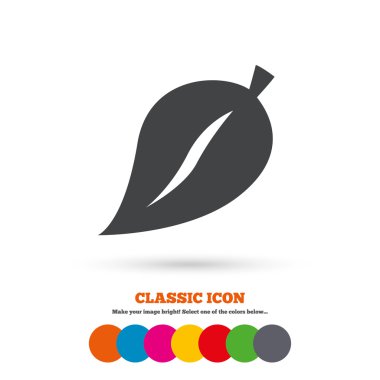 Leaf, natural product icon