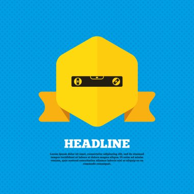 Kabarcık seviyesi işareti simgesi.