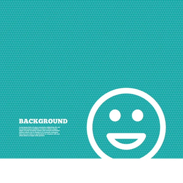 Happy face, smile with background — Stock vektor