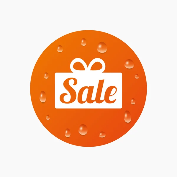 Sale gift sign icon. — Stock Vector