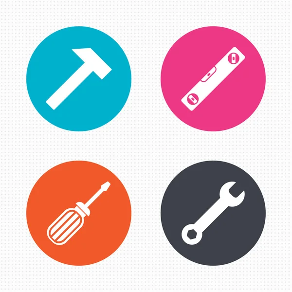 Crossed screwdriver and hammer tools — Stock Vector © Icon_Craft_Studio