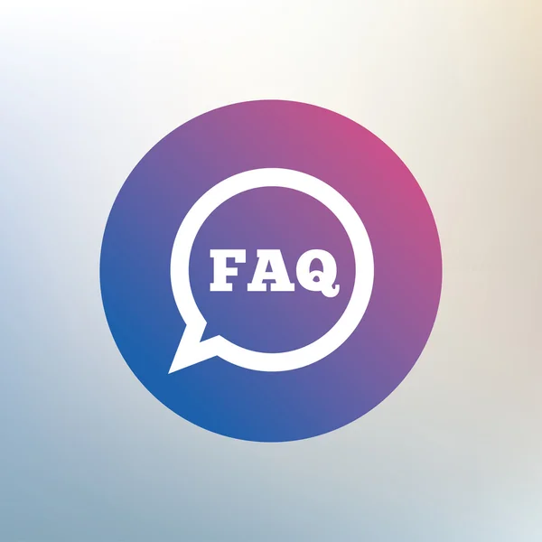 FAQ, information, help icon — Stock Vector