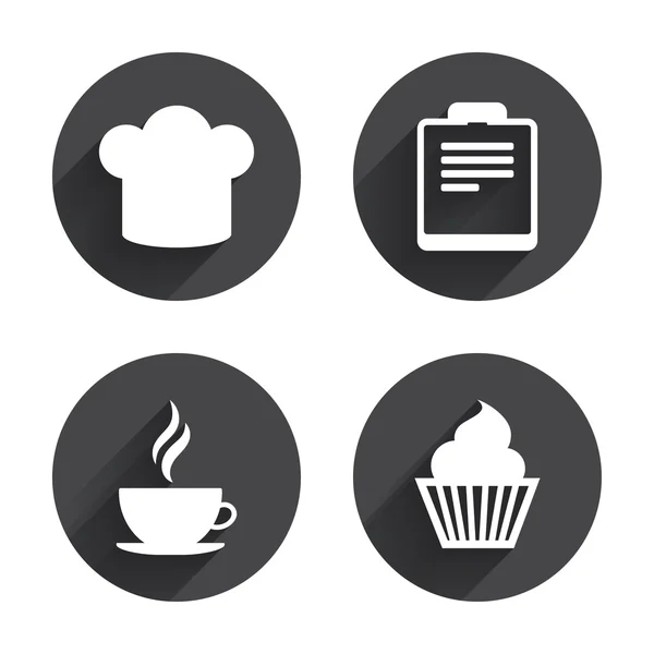 Iconos de taza de café — Vector de stock