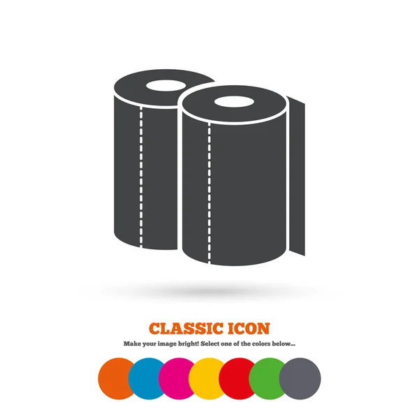 Paper towels, rolls icon — Stockvector