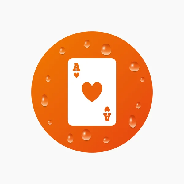 Icono de signo de Casino . — Vector de stock