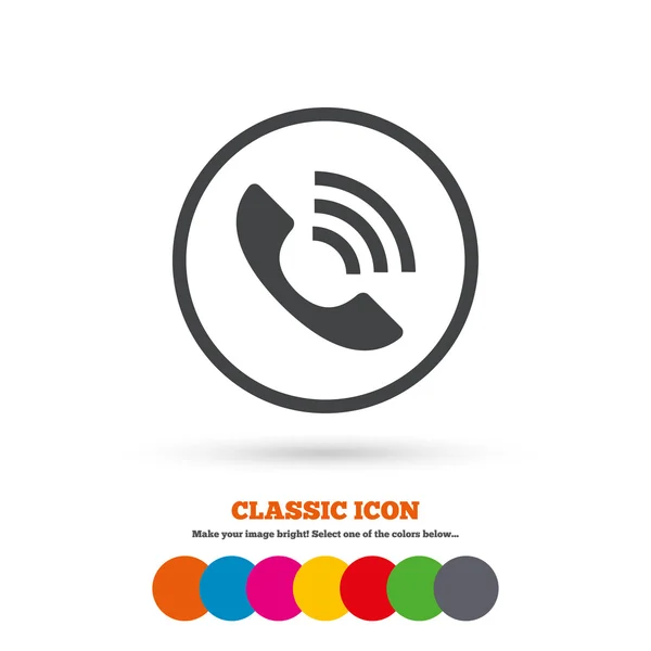 Phone sign icon. — Stock Vector