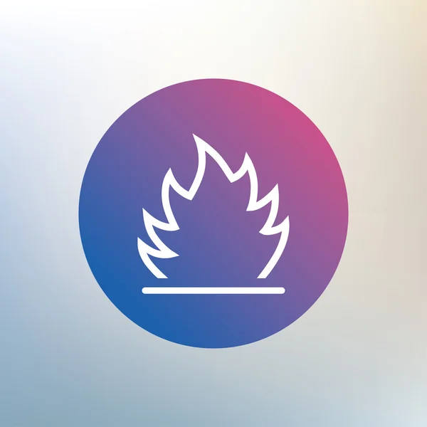 Elden flamma tecken ikonen. — Stock vektor
