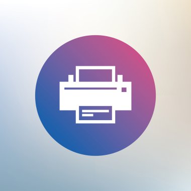 기호 아이콘을 인쇄 합니다. 인쇄 기호.