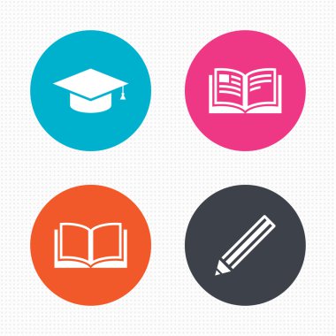 Education, study icons set