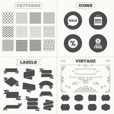 Satılık konuşma balonu simgeler