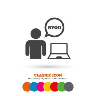 Byod işareti simgesi.