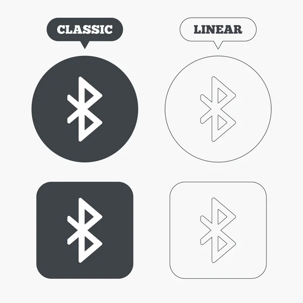 Iconos de señal Bluetooth — Archivo Imágenes Vectoriales