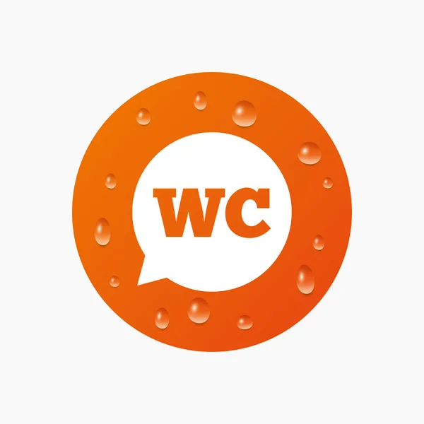 WC, Toilet sign icon. — ストックベクタ