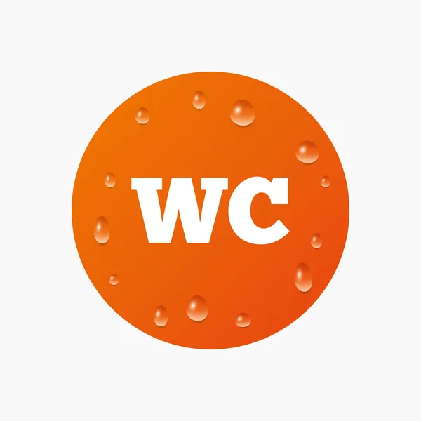 WC, Toilet  sign icon — ストックベクタ